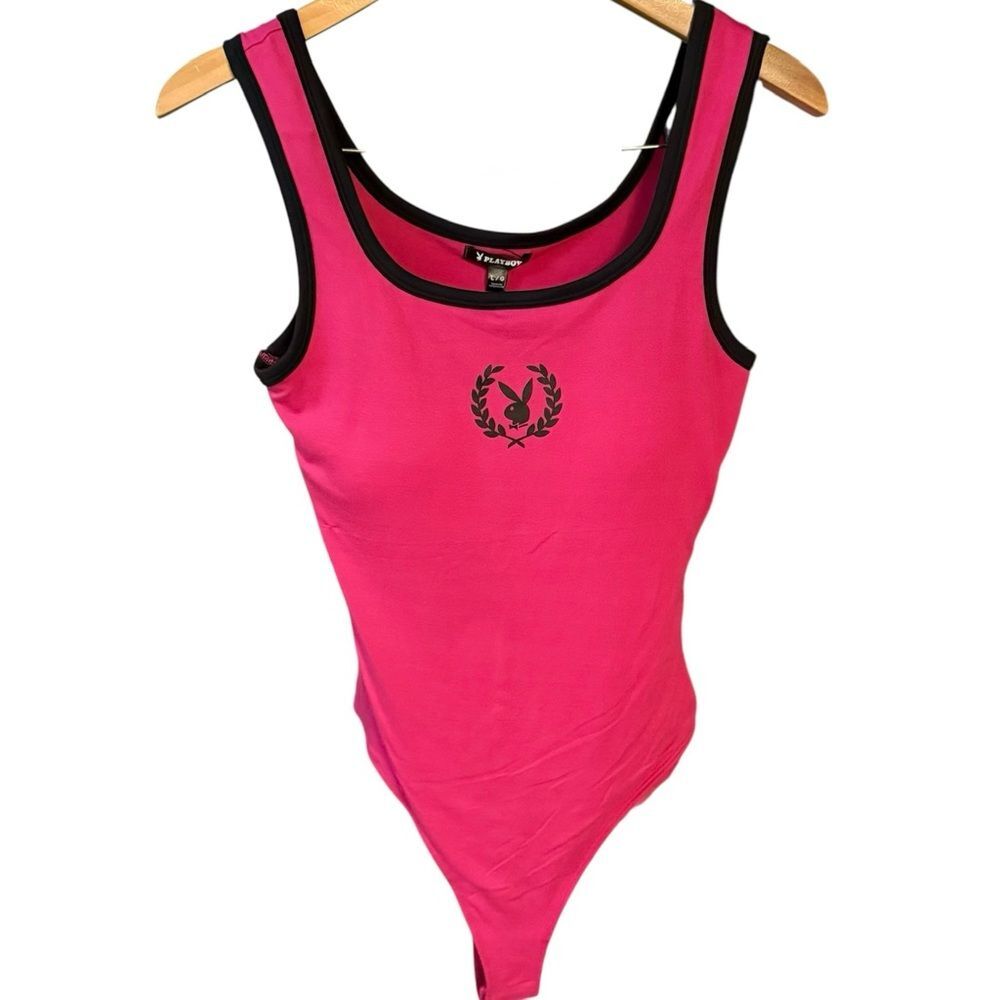 PLAYBOY Logo Bodysuit Hot‎ Pink